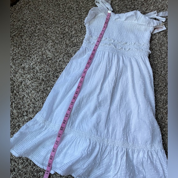 Jessica Simpson white cotton swiss dot dress - Picture 10 of 10